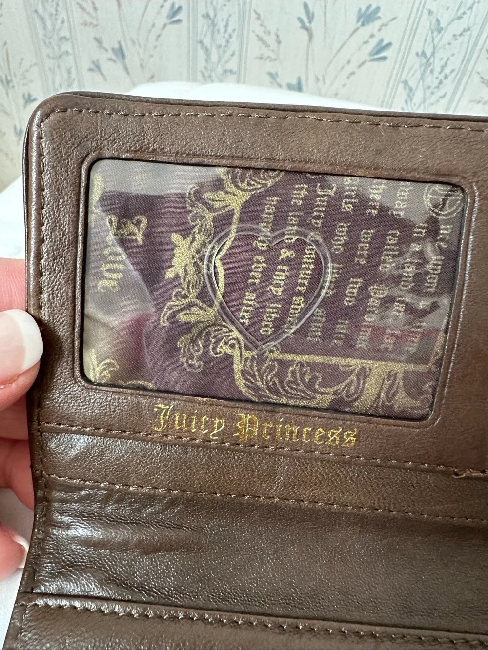 Juicy Couture Vintage Brown Leather Wallet